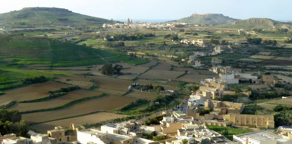 Looking across Gozo from the Citadel (Photo: SML)